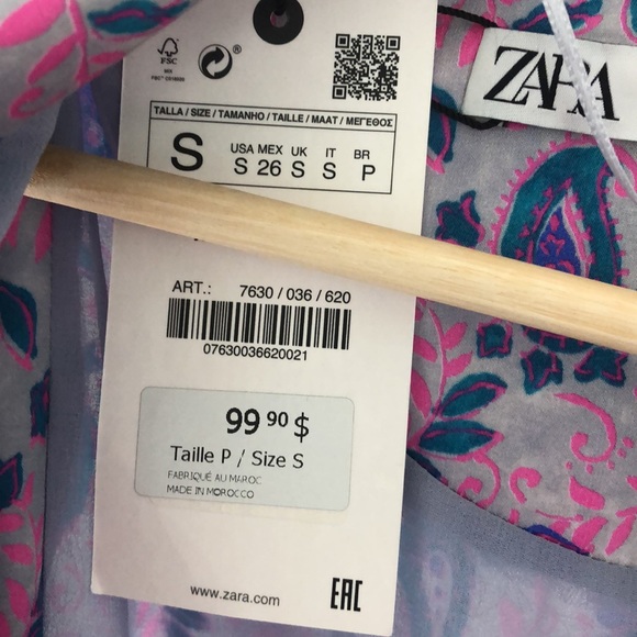 Zara wrap dress NWT - Picture 3 of 6